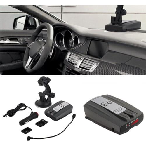 Car anti speed Radar Detector 360 Voice Alert Russian/English Voice for Car Speed Limited 16 Band Radar Detector Free Shipping