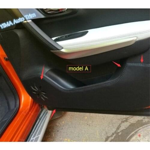 Lapetus Auto Styling Inner Door Anti Kick Protective Panel Cover Trim 4 Pcs / Set Fit For Renault Kadjar 2016 2017 2018
