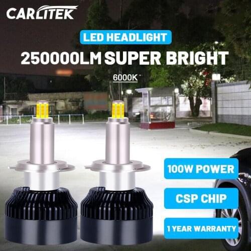 Carlitek Turbo Led H1 360 Headlights H7 H11 Hb3 9005 Led Lamps Hb4 9006 Hir2 9012 High Low Beam 12V H8 H9 Fog Bulb For Auto CSP