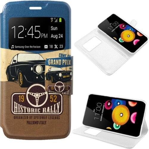Case Flip Cover LG K4 Drawings Car