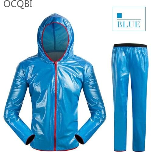 Raincoat Rain Pants men impermeable Suit Motorcycle and Bike Men and Women light