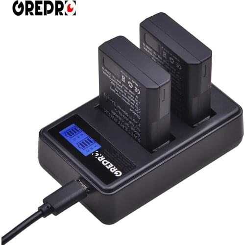 EN-EL14 EN-EL14a Battery with LCD USB Charger for Nikon Coolpix P7000 P7100 P7700 P7800 P7000 DSLR D3300 D3200 D3100 D5100 D5200