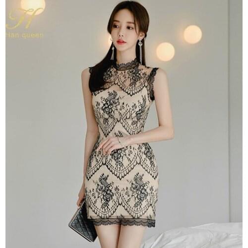 Летние платья мини H Han Queen China At AliExpress