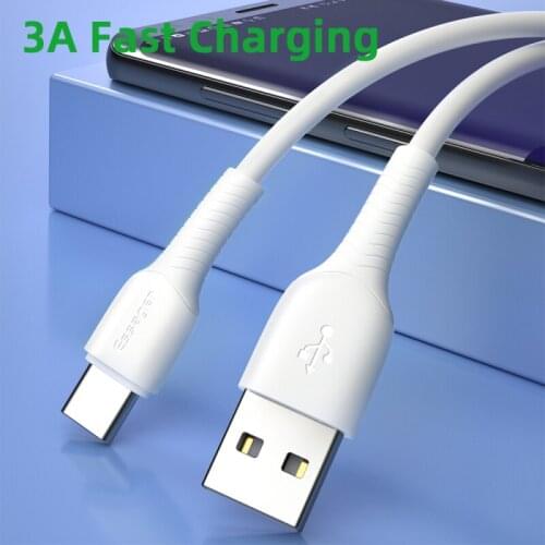 3A Type C Cable For Samsung S20 Note 10 Plus Fast Charge Phone Charging Wire USB C Cable For Xiaomi 10 Pro Type C Data Line