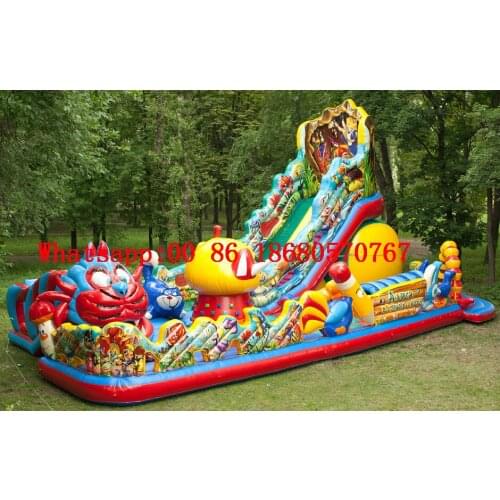 China Guangzhou) inflatable slides, inflatable castles, Inflatable pool slide Obstacle course TOB-185