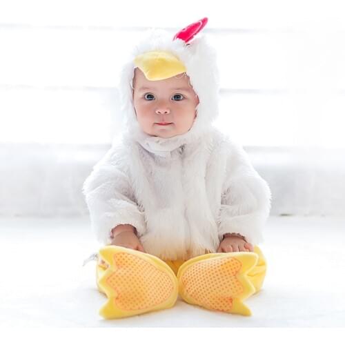 Chick Jumpsuit Romper Christmas Baby Cartoon Costume Boys Girls Halloween Kids Clothing Cosplay Character Gift Infant Rompers
