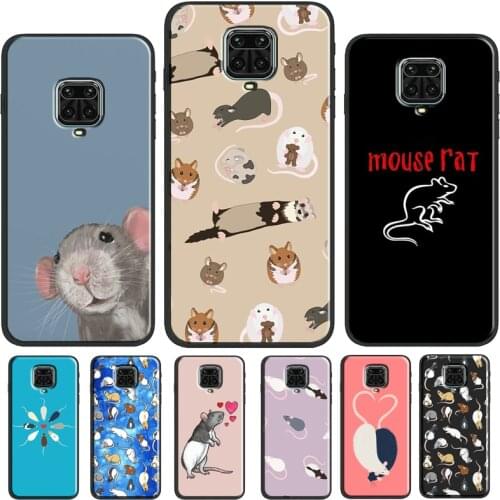 Mouse Rat Phone Case For Redmi Note 10 Pro 9S 8T Note 8 Note 9 Pro Cover For Redmi 9T 9 9C 7A 8A 9A