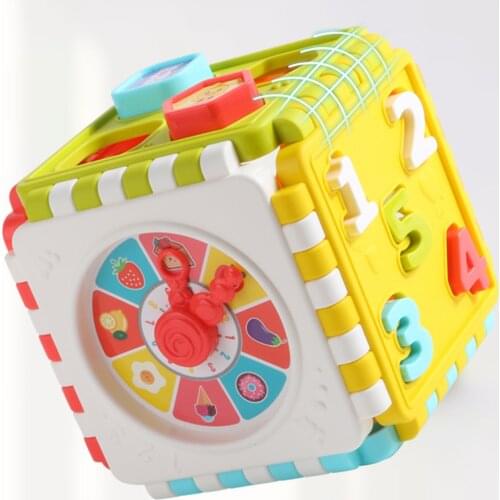 Activity Play Cube Toy Learning Puzzle Toy Shape Sorting Toddler Toys