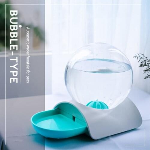 New Bubble Type Pet Drinking Fountain Automatic Circulating Water Dispenser Pet Cat Dog Crystal Ball Style Drinker
