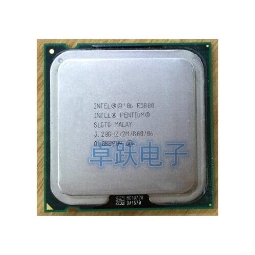 Original lntel Pentium Dual-Core E5800 e5800 CPU Processor (3.2Ghz/ 2M /800GHz) Socket 775