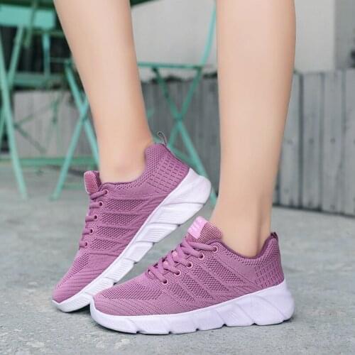 CAGILKZEL 2021 fall new sports shoes large size womens mesh flat shoes breathable comfortable walking shoes running shoes