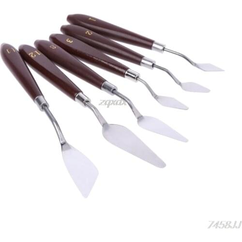 Artist Stainless Steel Palette Knife Spatula Scraper for Mixing Oil Painting