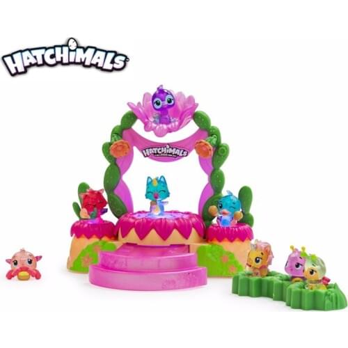 Genuine Hatchimals Talent Show Playset Scene Light Up Stage Hatchable Animal Model Mini Pet Surprise Blind Box Toy Kid Gift