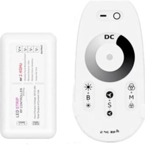 Profession Manual Knob and Wireless RF Remote Press Controller Dimmer for Single Color COB Led Strip Accessories