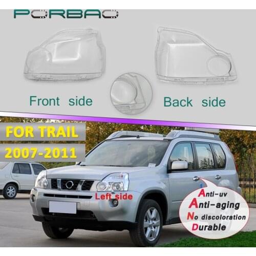 Headlight Cover For Nissan X-Trail Transparent Headlight Clear Auto-Shell 07-11 Replacement DIY