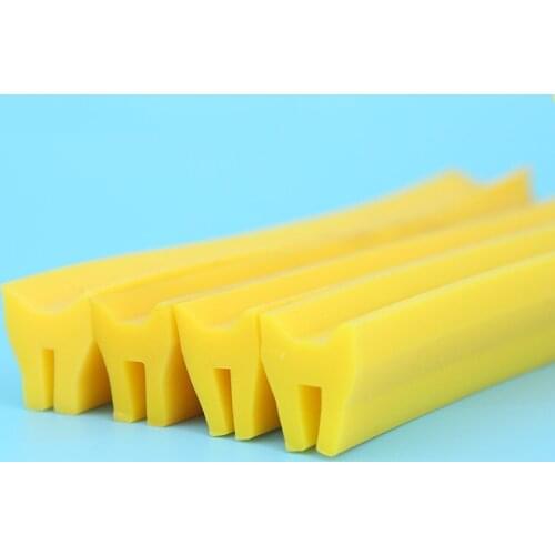 Dust Collector Silicone Rubber Y Shape Seal Strip Heat Resist Silicon Bar Yellow
