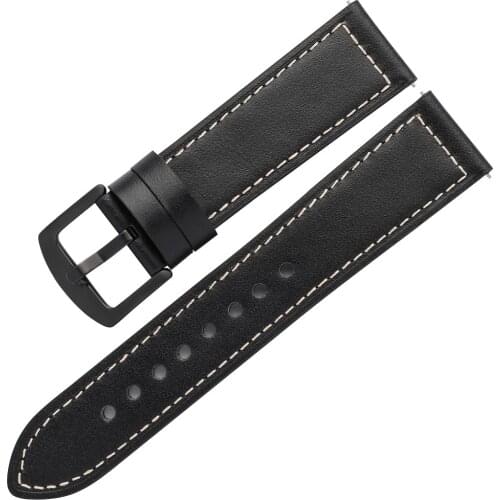 BEAFIRY Watch Band 20mm 22mm Quick Release Calfskin Leather Strap Watchband Replacement Bracelet for huawei fossil Men Women