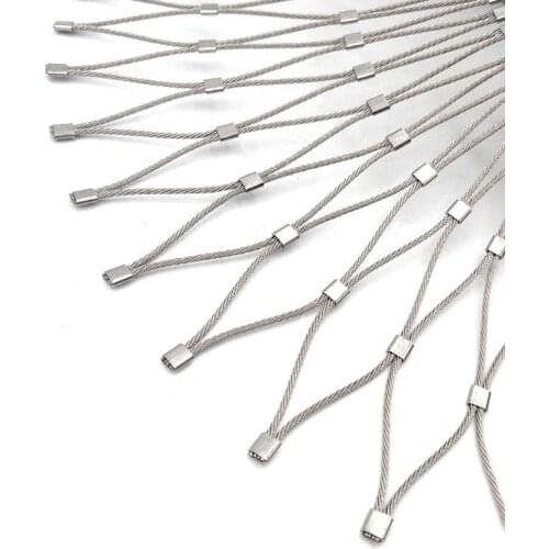 2.0mm Garden balcony protection metal stainless steel wire rope net chain high altitude anti falling plant climbing for fence