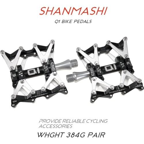 4 Color 3D Flat Bicycle Pedals For BMX MTB Road Bike Pedals 3 Bearing Hollow Ultralight Aluminium Alloy Cycling Pedal Parts