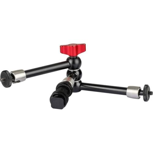 Magic Arm Articulating Friction 3 arms Adjustable for DSLR Camera Rig, Camcorder LED Video Light/Flash, Microphones Monitor