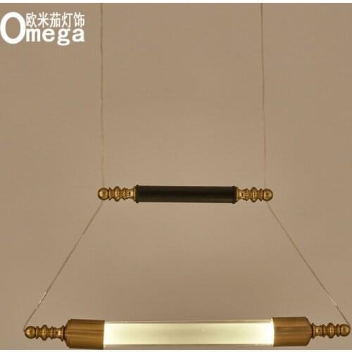 Nordic post-modern glass chandelier bedroom bedside restaurant bar store showroom aisle single head small chandelier