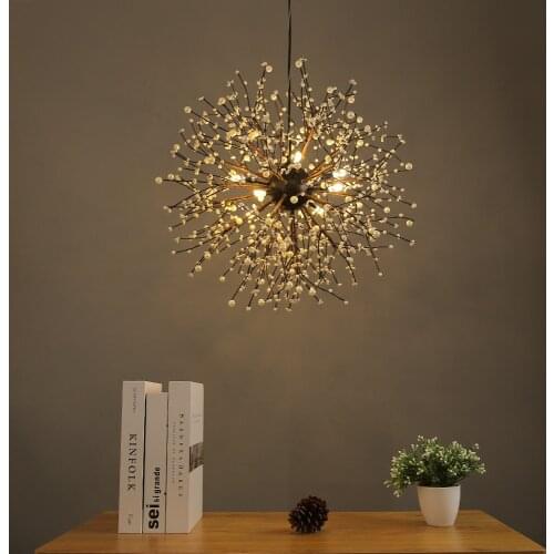 Modern LED Glass Pendant lamp Dandelion Fireworks Hanging Lamps home Decor Hanglamp Hanging Light Fixture dinning room lights