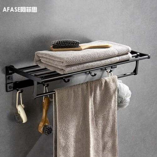 Bathroom Rack Bathroom Shower Rack Aluminum Black Bathroom Corner Rack Wall-mounted Black Aluminum Kitchen Storage Rack