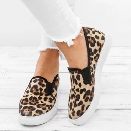 Women Flats Vogue Leopard Women Casual Shoes Summer Flat Shoes Women Loafers Flats Roman Shoes Black ty789