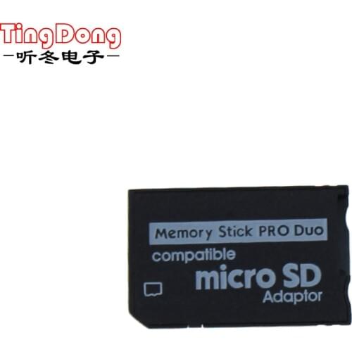 Universal Micro SD SDHC TF to Memory Stick MS Pro Duo Reader for Adapter Converter for PSP 1000 2000 3000 Card Cover