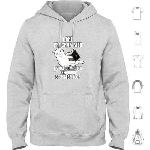I Are Programmer Computer Cat Beep Boop I Funny It Hoodies Long Sleeve Programmer Software Engineers I Are Programmer
