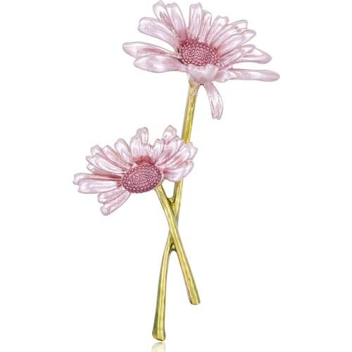 3pc New retro flower DIY Brooch Vintage Enamel Lapel Pins Badge for women New Year Simple Clothing Accessories