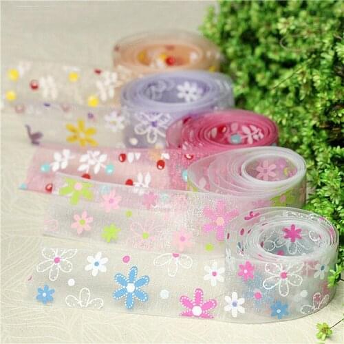 5Meters/lot 2.5cm wide Super cute printed snow yarn lace accessories DIY handmade sewing ribbon fabric decoration A007