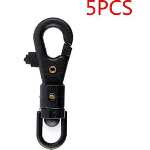 5pcs 360 Degree Rotation Mini Paracord Parachute Carabiner Molle Backpack Hang Buckle For Camp Hike Tactical Buckle Clip