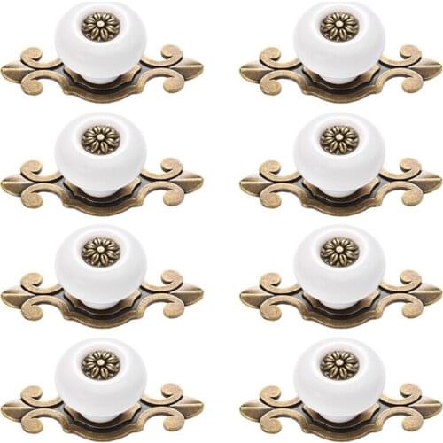8 Pieces Of Cabinet Handles And Handles Metal Cabinet Drawer Pull Kitchen Cabinet Door Wardrobe Handle Hardware
