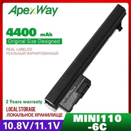 4400mAh laptop battery for HP Mini 1101 110 110-1000 537626-001 HSTNN-CB0C NY221AA for COMPAQ Mini 102 CQ10-166SB CQ10-170SS
