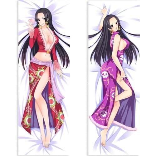 Anime ONE PEICE Pillow Case Cosplay Boa Hancock Cushion Cover Hugging Body Peach Skin Pillowcase fashion Printed
