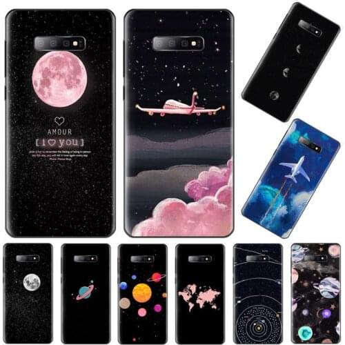 Moskado Aircraft Moon Phone Case For Samsung Galaxy S5 S6 S7 S8 S9 S10 S10e S20 edge plus lite
