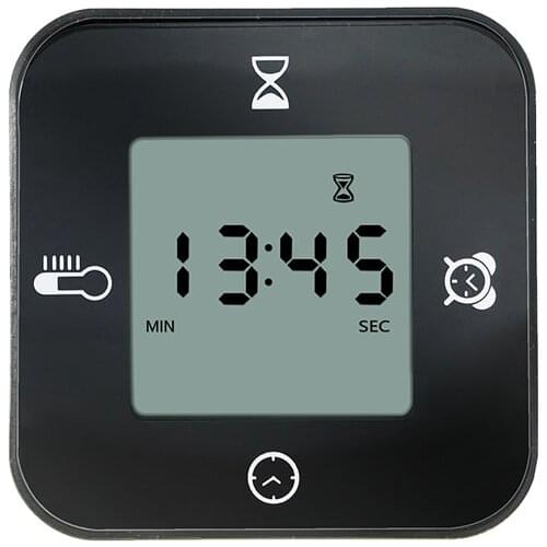 Digital Clock With Electronic LED Time ,Black,White, Rotatable, Calendar, Temperature, Timer And Alarm Display in Bedroom,Table