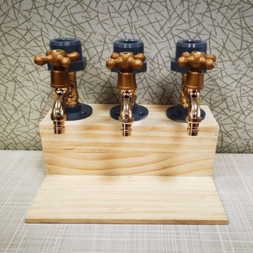 Athers Day Liquor Alcohol Whiskey Wood Dispenser Faucet Shape For Party Dinners Bars And Beverage Stations Bar Accessories
