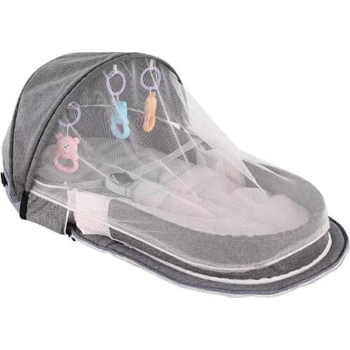 Baby Bed Travel Sun Protection Mosquito Net With Portable Bassinet Baby Foldable Breathable Infant Sleeping Basket