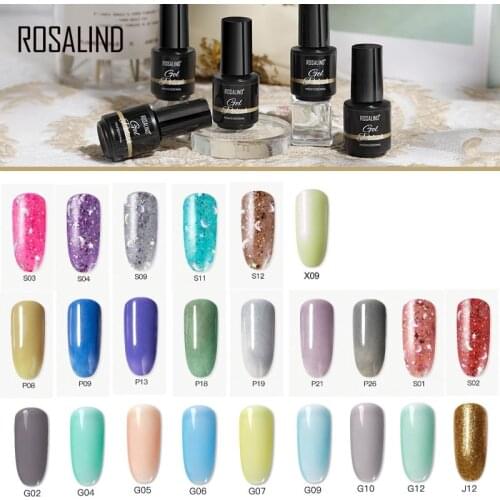 ROSALIND Nail Gel Polish For Manicure Tools 7ML Gel Enamel For Nails Design Need Nail Lamp UV Gel Varnish For Nails Art Painting
