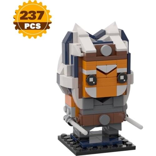 Moc Anime Figure Brickheadz Building Blocks Space Battle Pixel Character Collection Model Bricks Educational Toys Boys Gift