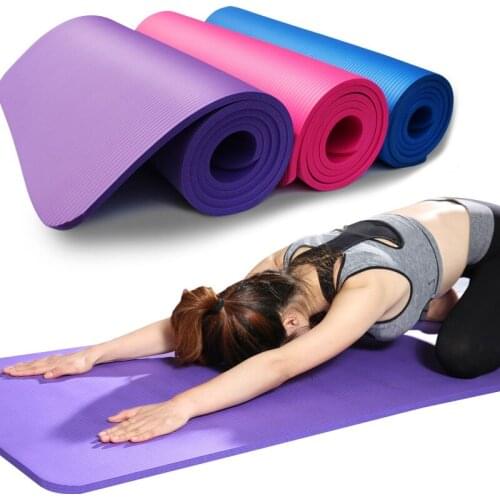 NBR Yoga Pad High Density 10mm Extra Thickness Extra Width Dance Yoga Mat Fitness Mat Camping Mat 183*61cm