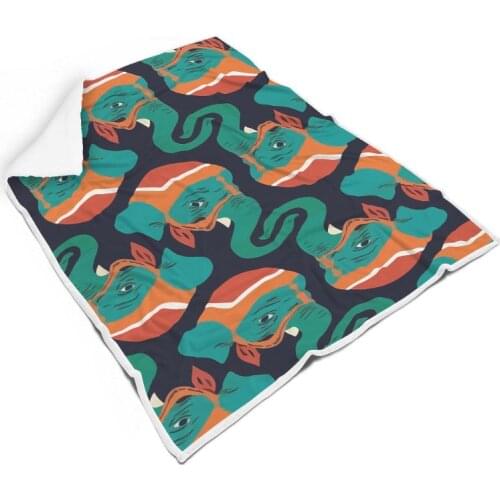 Personalized Animal Pattern Square Blanket Warm Soft Flannel Throw Blanket for Men Women All Seasons Bed Couch Living Room