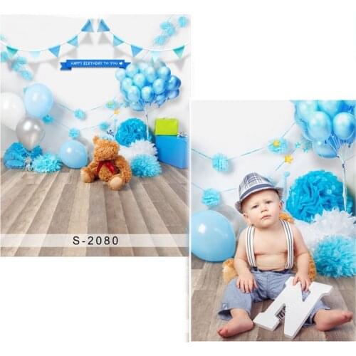 MEHOFOTO Balloon Flag Vinyl Photography Background For Birthday Party New Fabric Flannel Backdrop For Baby photo studio 2080