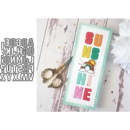 Capital Letter Metal Cutting Dies for Scrapbooking New 2021 Mold Cut Stencil Handmade DIY Card Make Mould Model Craft Decoration