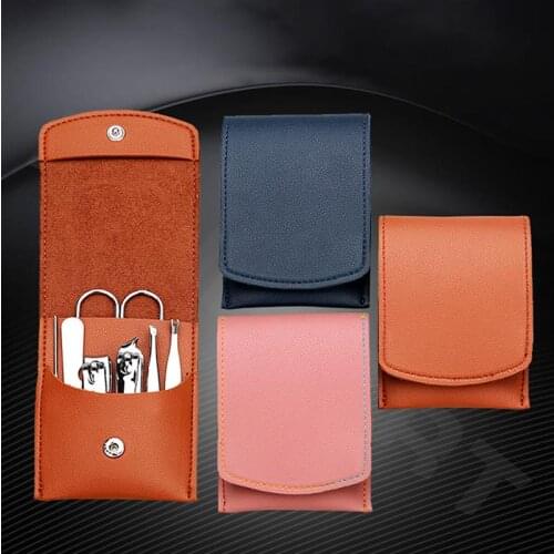 Kapmore Nail Care Kit Portable Reusable Pedicure Tool Set Manicure Grooming Kit With Storage Bag Stainless Steel Nail Files