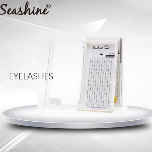 Seashine Eyelash Extension Supplies Eyelashes L Pre-Fan 3D4D5D6D Russian Volume Lashes Extensions Short Stem Volume Lashes Fans