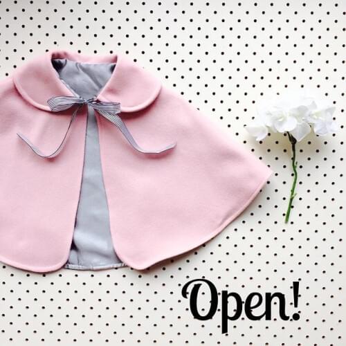 New Baby Girl Fall winter Cardigan coat infant kids girls pink Shawl cloak jackets outerwear clothes