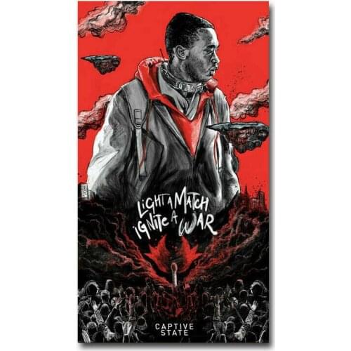 Captive State Hot Movie 3 Film Silk Fabric Wall Poster Art Decor Sticker Bright